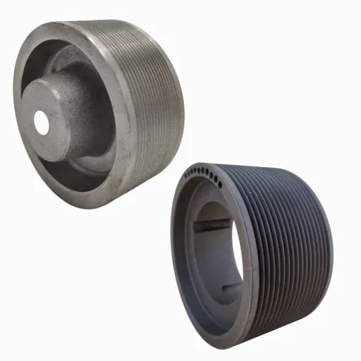 Poly-V grooved pulleys